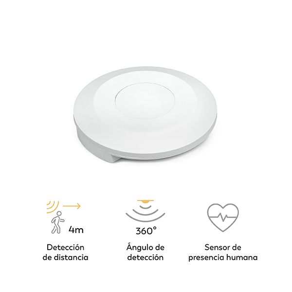 DETECTOR PRESENCIA REAL TECHO 360 BLANCO -