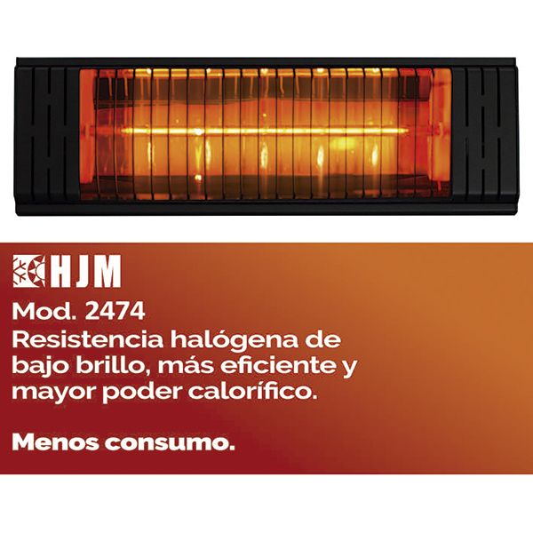 ESTUFA EXTERIOR ELECTRICA TECHO/PARED 2000 W