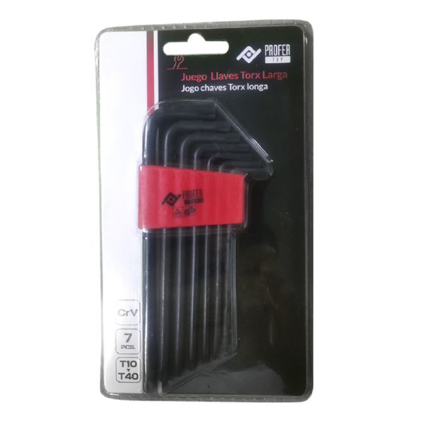 JUEGO LLAVE TORX LARGA 7 pzas.  PT0793