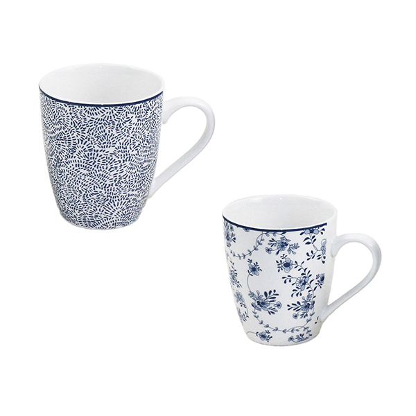 MUG PORCELANA ARMONIA AZUL -