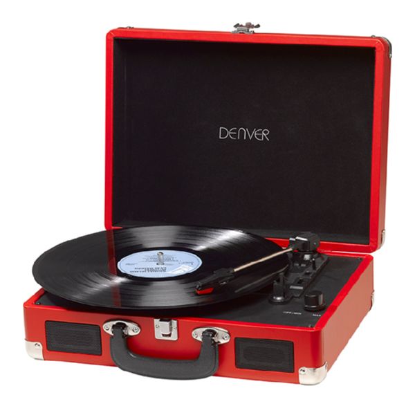 TOCADISCOS USB RETRO ROJO -