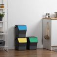 CUBO RECICLAJE SELECTIVO ANTRACITA SET-3 3 X 20 L