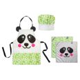 DELANTAL+GORRO+2PAÑOS PANDA KID -