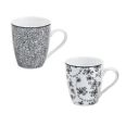 MUG PORCELANA ARMONIA NEGRA -